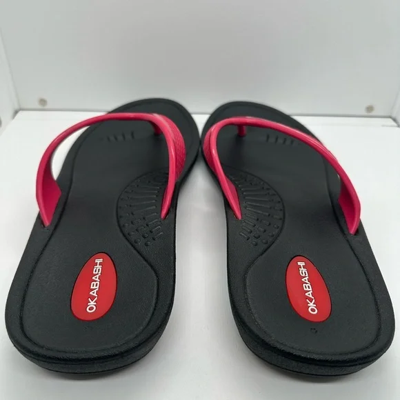 Okabashi Pink Flip Flops Sandals Women’s Size L - Picture 5 of 10